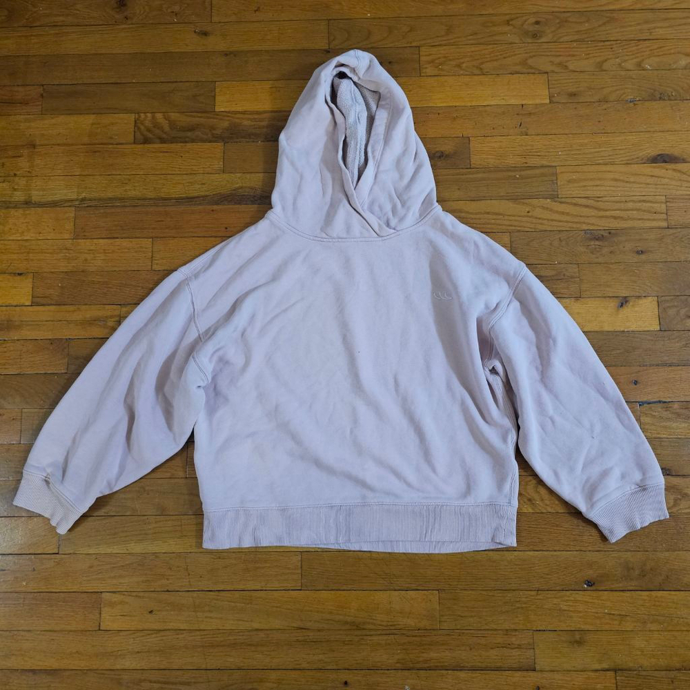 Wilfred Free Pink Cropped Hoodie Small